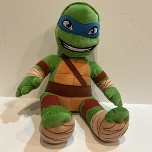 Rare Build A Bear‎ Teenage Mutant Ninja Turtles Plush Leo 18in Flip A Face Gift!